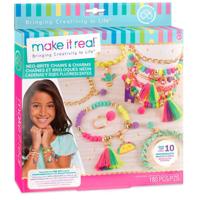 Spectron Make it real neon armband met bedeltjes maken | 2 stuks - thumbnail