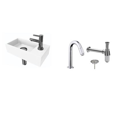 Fonteinset Versus Rechts Mat Wit Chroom Ink