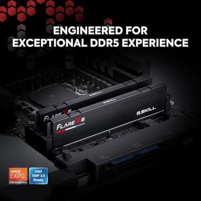 G.Skill F5-6000J3636F16GX2-FX5 Werkgeheugenset voor PC DDR5 32 GB 2 x 16 GB 6000 MHz 288-pins DIMM F5-6000J3636F16GX2-FX5 G.Skill F5-6000J3636F16GX2-FX5 Werkgeheugenset voor PC DDR5 32 GB 2 x 16 GB 6000 MHz 288-pins DIMM F5-6000J3636F16GX2-FX5