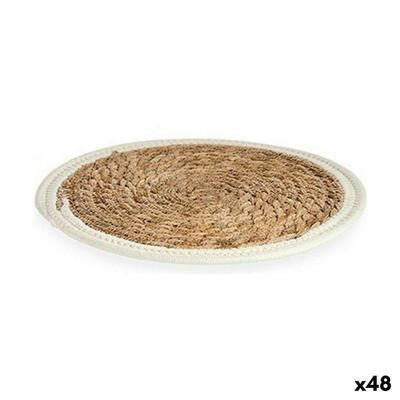 Placemat Gift Decor Wit Natuurlijk Natuurlijke Vezel 30 x 1 x 30 cm (48 Stuks)