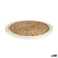 Placemat Gift Decor Wit Natuurlijk Natuurlijke Vezel 30 x 1 x 30 cm (48 Stuks) - thumbnail