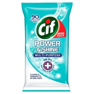 Cif cleaning wipes 90st power & shine
