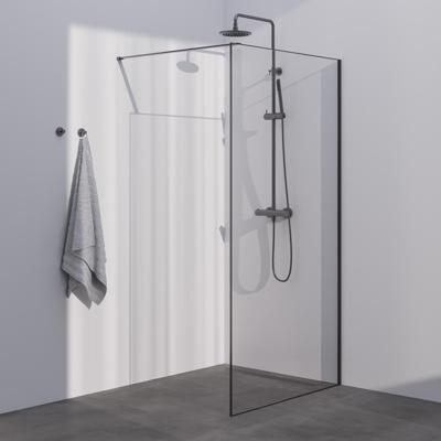 BRAUER Season inloopdouche model D helder glas 90x200 incl. glascoating Season-Gunmetal
