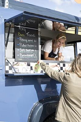 Securit krijtbord Woody ft 60 x 40 cm, zwart