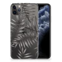 Apple iPhone 11 Pro Max | TPU Case | Leaves Grey - thumbnail
