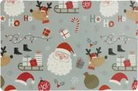 Unique Living placemat present 43.5x28.5cm dark grey - thumbnail