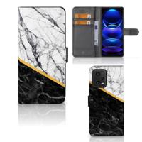 Xiaomi Redmi Note 12 5G | Poco X5 | Bookcase | Marmer Wit Zwart - Origineel Cadeau Man - thumbnail