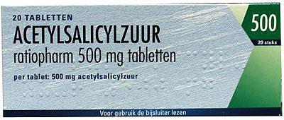 Teva Acetylsalicylzuur 500mg Tabletten Teva Acetylsalicylzuur 500mg Tabletten