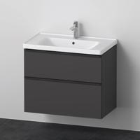 Badkamermeubelset Duravit D-Neo Wastafel Keramiek 80x48x62.5 cm Mat Grafiet - thumbnail