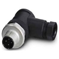 Phoenix Contact 1681101 Sensor/actuator connector, niet geassembleerd M12 Aantal polen (sensoren): 4 Stekker, haaks 1 stuk(s) Piece - thumbnail