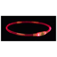 Flash lichthalsband 65 cm multicolor voor de hond 2 stuks - thumbnail