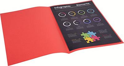 Exacompta Rock&apos;s 80 dossiermap, ft 22 x 31 cm, pak van 100, koraalrood