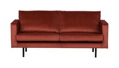 WOOOD Rodeo 2,5-zits bank velvet kastanjebruin