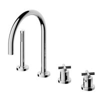 Hotbath Chap Badrandcombinatie Met Uitloop En 2-Weg Stopomstel 063 - Chroom - thumbnail