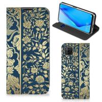 Huawei P40 Lite Smart Cover Beige Flowers - thumbnail