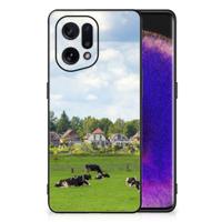 OPPO Find X5 Dierenprint Telefoonhoesje Koeien - thumbnail