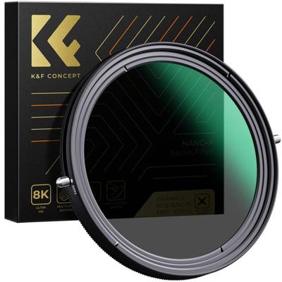 K&F Concept CPL + variabel ND filter ND2-ND32 Nano X 77mm - waterdicht en krasbestendig