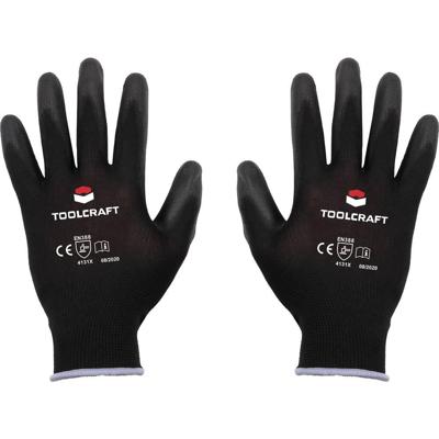 TOOLCRAFT TO-5621550 Werkhandschoen Polyester, Polyurethaan Maat (handschoen): 10 EN 388 Cat II 1 paar