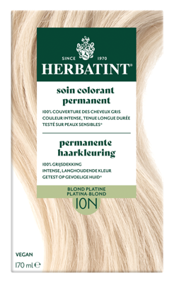 Herbatint Permanente Haarkleuring Platina-Blond 10N Herbatint Permanente Haarkleuring Platina-Blond 10N