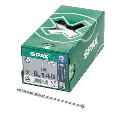 SPAX 191010601405 R 88091 Senkkopf/T-STAR TG Houtschroef 6 mm 140 mm T-STAR plus Staal WIROX 100 stuk(s) SPAX 191010601405 R 88091 Senkkopf/T-STAR TG Houtschroef 6 mm 140 mm T-STAR plus Staal WIROX 100 stuk(s)