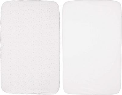 Chicco Hoeslakens Next2me Junior 84 X 50 Cm Katoen Wit 2-delig Chicco Hoeslakens Next2me Junior 84 X 50 Cm Katoen Wit 2-delig