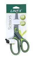 Linex schaar 17,5 cm, groen, op blister - thumbnail