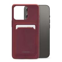 Mobilize Rubber Gelly Card Case Apple iPhone 13 Pro Matt Bordeaux - thumbnail