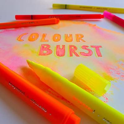 Bruynzeel markeerstiften smal set 4 kleuren