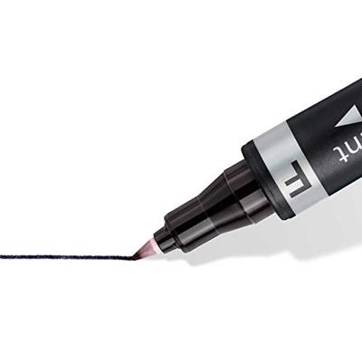 Staedtler Lumocolor duo 348 WP4 Permanent marker Rood, Blauw, Groen, Zwart Watervast: Ja