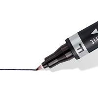 Staedtler Lumocolor duo 348 WP4 Permanent marker Rood, Blauw, Groen, Zwart Watervast: Ja - thumbnail