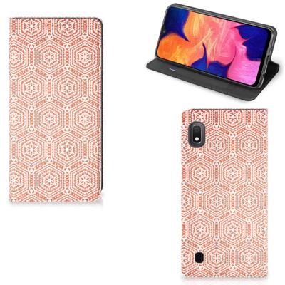 Samsung Galaxy A10 | Hoesje met Magneet | Pattern Orange