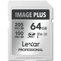 Lexar Image Plus 64GB SDXC UHS-I V30 - R205/W150 MB/s - thumbnail