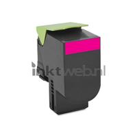 Lexmark Toner 802HM Origineel Magenta 3000 bladzijden 80C2HME - thumbnail