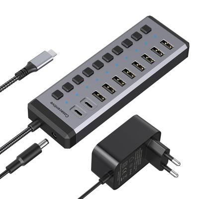 Casecentive 10-in-1 USB-C & USB-A 10Gbps Charging Hub