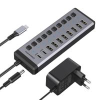 Casecentive 10-in-1 USB-C & USB-A 10Gbps Charging Hub - thumbnail