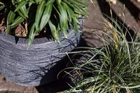 Vaas elegant Waste Rib H46 cm terrazzo beige bloembpot Capi Europe - Capi europe - thumbnail