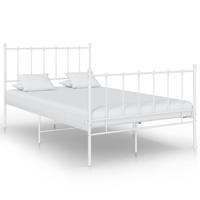 Bedframe metaal wit 120x200 cm - thumbnail