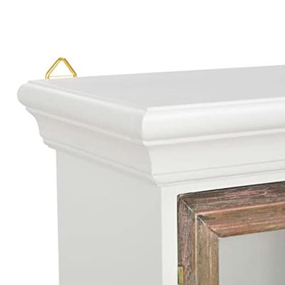 VidaXL Wandkast 49x22x59 cm bewerkt hout wit
