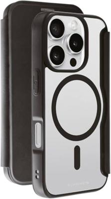 Vivanco MAG PREMIUM Booklet Apple iPhone 16 Pro Zwart Inductieve lading, Zanddicht, Spatwaterdicht, Stofdicht, Stootbestendig