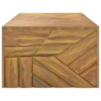 Wandtafel 110x60x38 cm massief teakhout - thumbnail