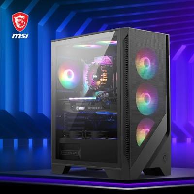 MSI 120A Airflow Midi-tower PC-behuizing Zwart, Transparant
