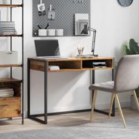 Bureau met opslag Oud Hout 100 x 50 x 75 cm Bewerkt hout - thumbnail