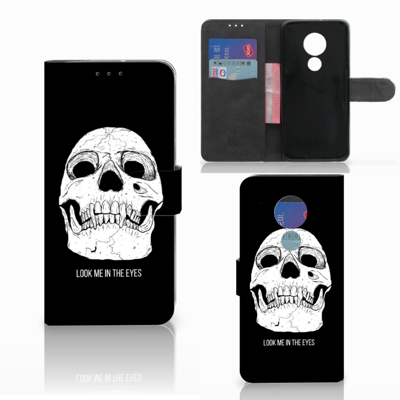 Telefoonhoesje met Naam Motorola Moto G7 Power Skull Eyes Telefoonhoesje met Naam Motorola Moto G7 Power Skull Eyes
