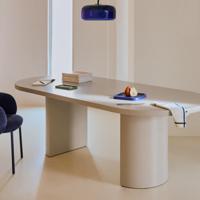 Kave Home Ovale Eettafel 'Nealy' 200 x 100cm, kleur Ecru - thumbnail