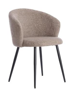 Light & Living Eetkamerstoel 'Radaja' Chenille, kleur Taupe