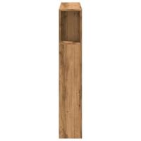 Hoofdeinde met LED 100x18,5x103,5 cm hout artisanaal eikenkleur - thumbnail