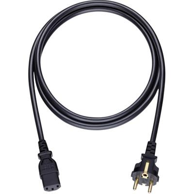 Oehlbach: Voedingskabel C13 Trapezium - 3 meter - Zwart