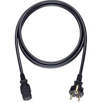 Oehlbach: Voedingskabel C13 Trapezium - 3 meter - Zwart - thumbnail