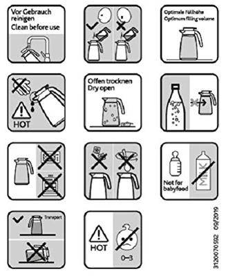 Emsa PONZA Pompthermoskan 1,9 Liter isoleerkan - thumbnail