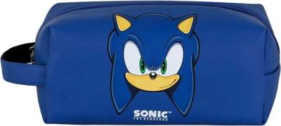 Sonic - The Hedgehog Plus Brick Travel Toiletry Bag SEGA Sight Blue